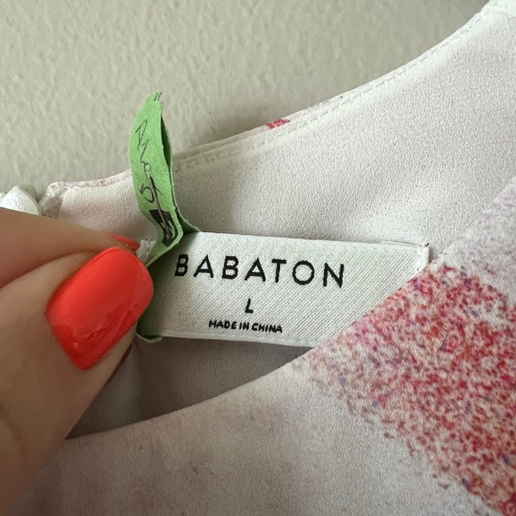 Aritzia Babaton Hopkins tie blouse L - Picture 7 of 11